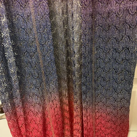 Patterned Lurex Sweater Duster - Picture 7 of 10